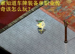 谁知道车牌装备单职业传奇该怎么玩？