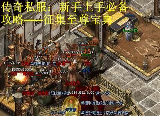 传奇私服：新手上手必备攻略——征集至尊宝典