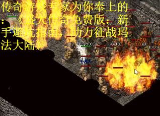 传奇游戏专家为你奉上的：《盛大传奇免费版：新手避坑指南，助力征战玛法大陆》