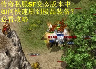 传奇私服SF变态版本中如何快速刷到极品装备？必看攻略