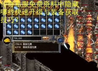 传奇私服免费资料中隐藏哪些快速升级与装备获取技巧? 传奇私服免费资料中隐藏哪些快速升级与装备获取技巧?