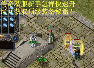 传奇私服新手怎样快速升级并获取顶级装备秘籍？