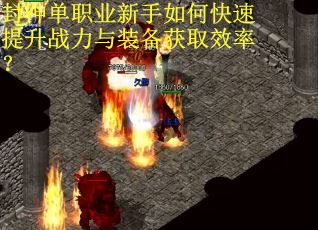封神单职业新手如何快速提升战力与装备获取效率? 封神单职业新手如何快速提升战力与装备获取效率?