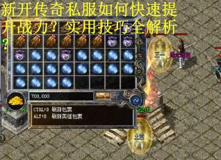 新开传奇私服如何快速提升战力？实用技巧全解析？