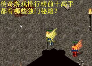 传奇游戏排行榜前十高手都有哪些独门秘籍？
