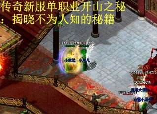 传奇新服单职业开山之秘：揭晓不为人知的秘籍