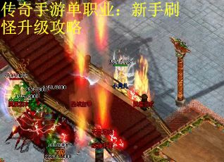 传奇手游单职业：新手刷怪升级攻略