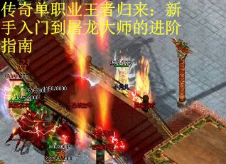 传奇单职业王者归来：新手入门到屠龙大师的进阶指南