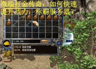 微端打金传奇：如何快速提升战力，称霸服务器？