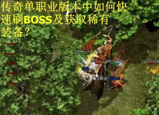 传奇单职业版本中如何快速刷BOSS及获取稀有装备? 传奇单职业版本中如何快速刷BOSS及获取稀有装备?