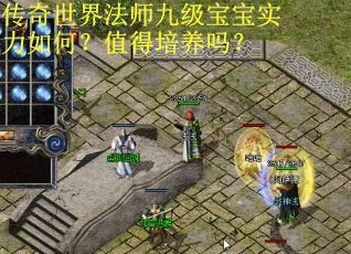 传奇世界法师九级宝宝实力如何？值得培养吗？