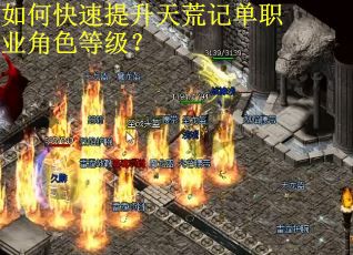 如何快速提升天荒记单职业角色等级？
